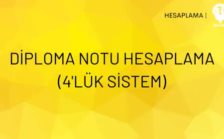 Diploma Notu Hesaplama (4'lük Sistem)