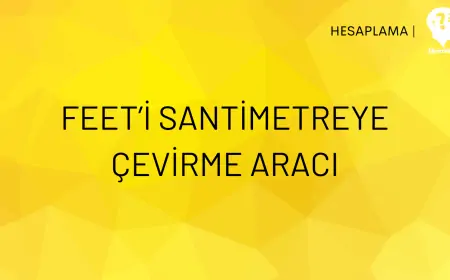 Feet'i Santimetreye Çevirme Aracı