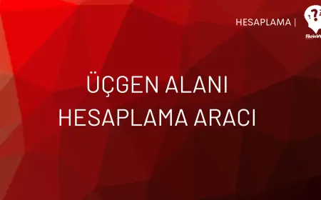 Üçgen Alanı Hesaplama