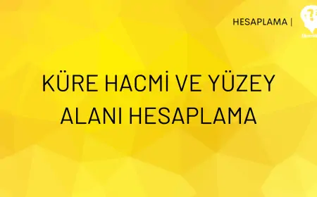 Küre Hacmi ve Yüzey Alanı Hesaplama