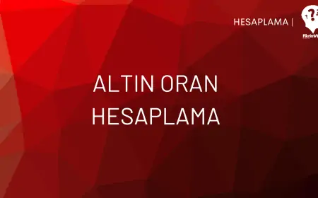 Altın Oran Hesaplama