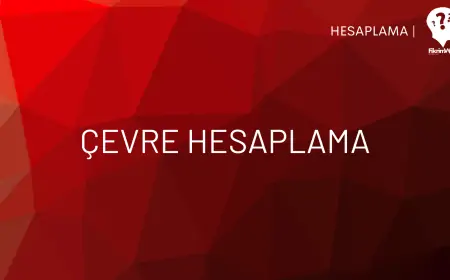 Çevre Hesaplama