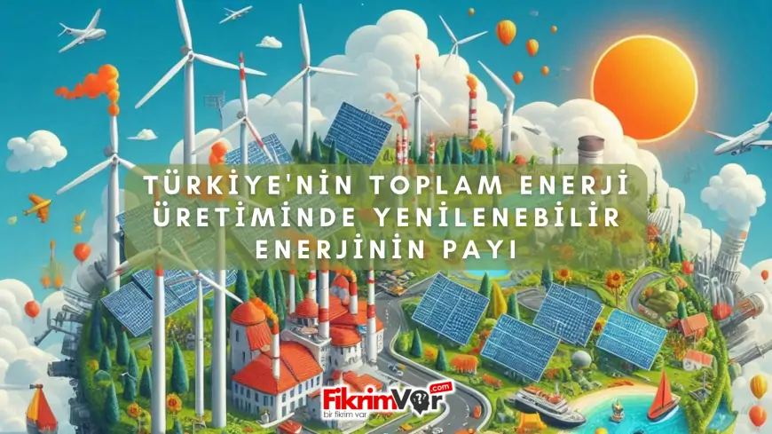 Türkiye'nin Toplam Enerji Üretiminde Yenilenebilir Enerjinin Payı