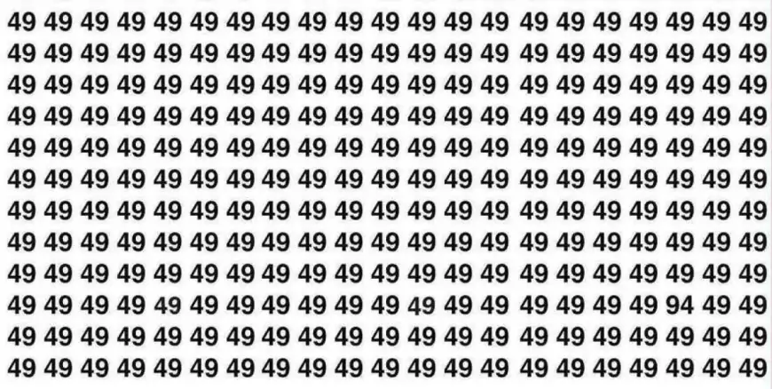 7 saniyelik IQ testi: 49’ların arasındaki 94’ü çoğu kişi bulamıyor