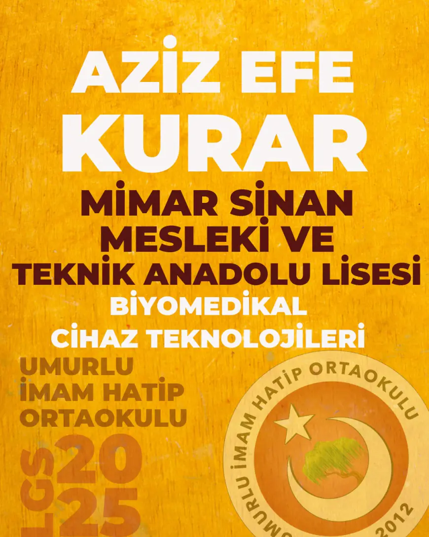 UMURLU İMAM HATİP ORTAOKULU’NDAN LGS’DE GURURLANDIRAN BAŞARI!
