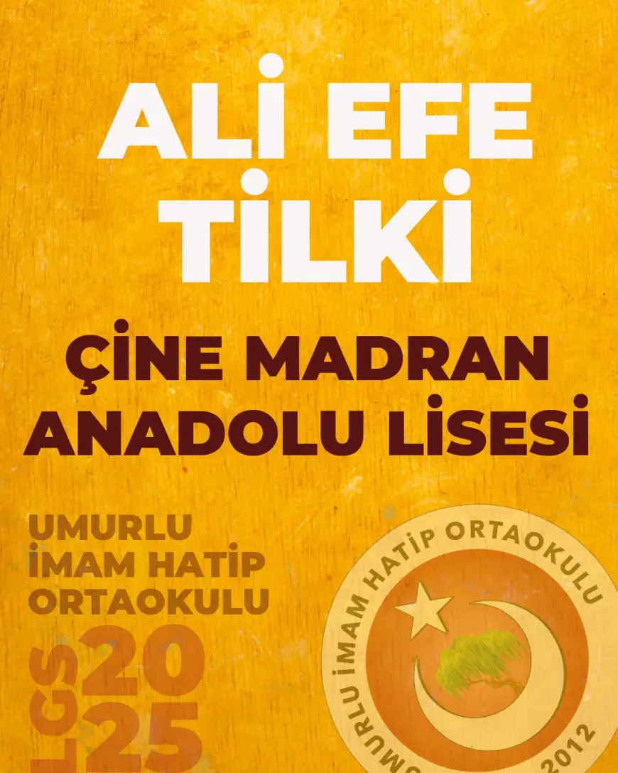 UMURLU İMAM HATİP ORTAOKULU’NDAN LGS’DE GURURLANDIRAN BAŞARI!
