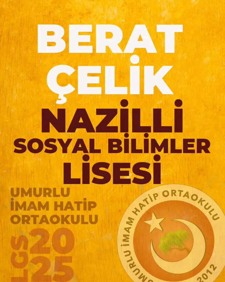 UMURLU İMAM HATİP ORTAOKULU’NDAN LGS’DE GURURLANDIRAN BAŞARI!