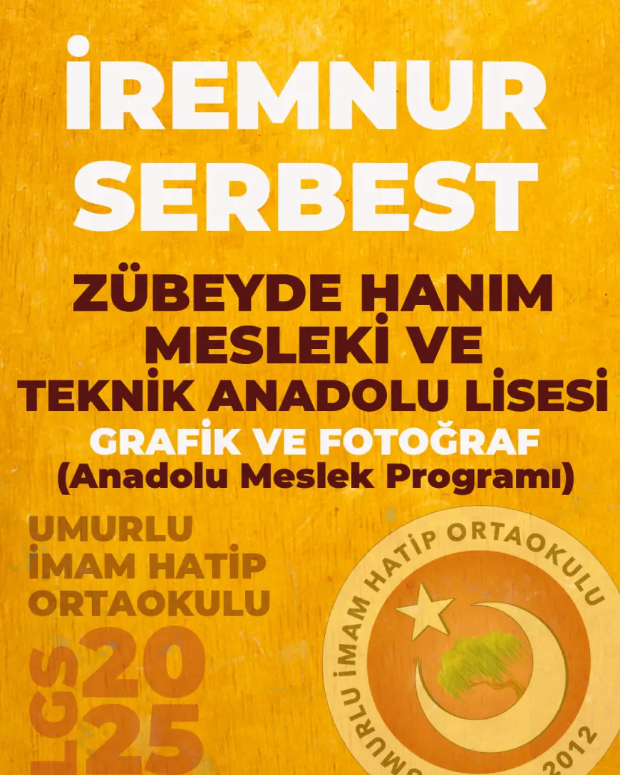 UMURLU İMAM HATİP ORTAOKULU’NDAN LGS’DE GURURLANDIRAN BAŞARI!